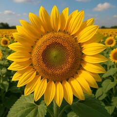 Fototapeta premium sunflower in the field