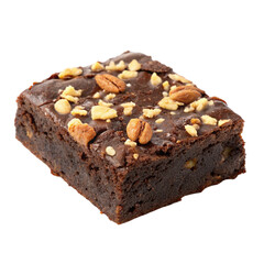 chocolate cake isolated on white