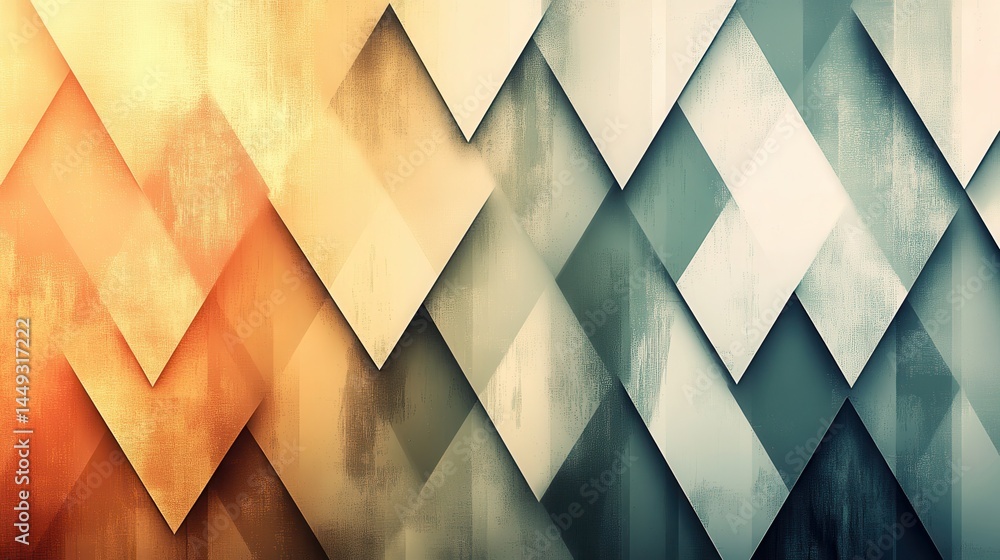 Poster abstract geometric pattern with overlapping shapes