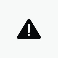 Danger warning icon, alert icon, dangerous, Danger warning. Vector icon. Risk sign. Information sign. Exclamation icon. Alert sign. Alarm sign. Error message. Important message.
