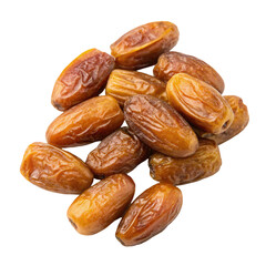 dried dates isolated on white