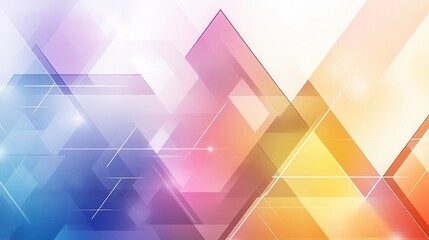 Fototapeta premium Abstract geometric shapes with vibrant colors