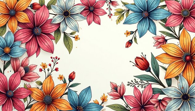 Intricate line art floral pattern, ideal for sophisticated events , abstract, wedding, flyer