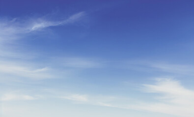 Blue sky with soft white clouds creating a peaceful and airy atmosphere. luxury sky photos for landscape backgrounds and wallpapers. backgrounds.