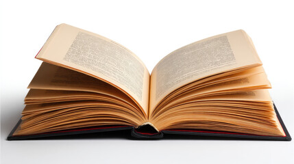 Open book, pages spread wide, antique look