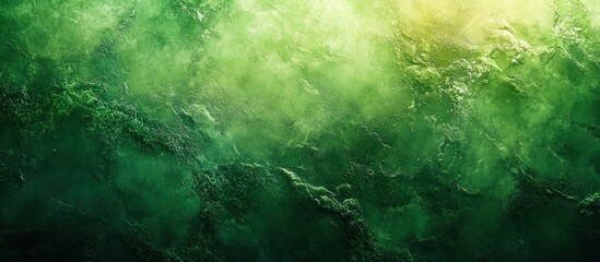 Obraz premium Green textured background, underwater scene, light from above, nature backdrop