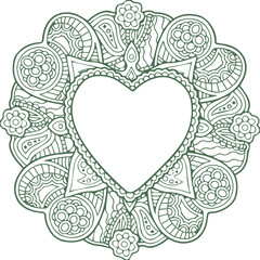 Beautiful flower art and mandala vector design