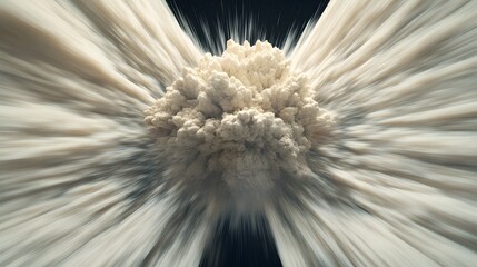 Powerful Explosion Dramatic Cloud Burst Intense Energy Release Fast Motion Abstract Background