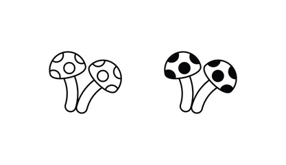 Fungi icon design with white background stock illustration