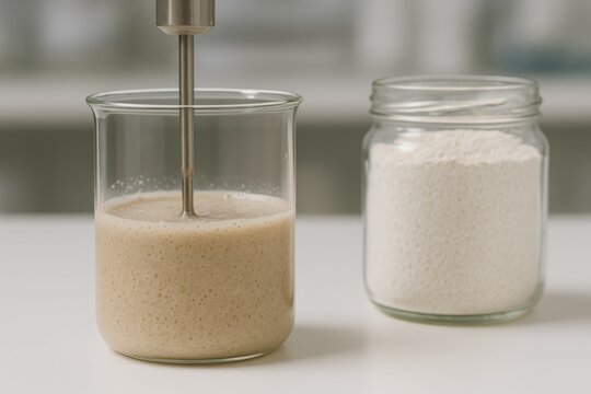 Barley flour viscometer test utilizing a mixing device for consistency measurement