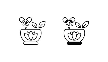 Ayurveda icon design with white background stock illustration
