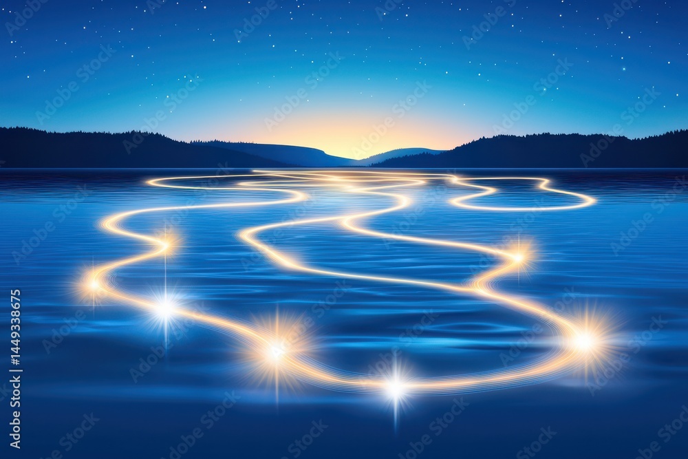 Poster autonomous ai-driven hydro grid control in serene lake environment gigapixel standard innovative tec