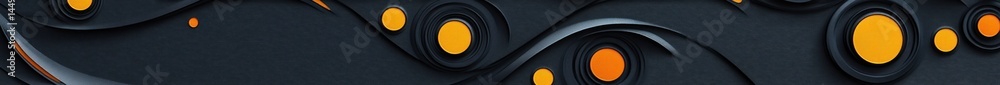 Poster abstract dark design with orange circles against a textured backdrop, useful for modern backgrounds,