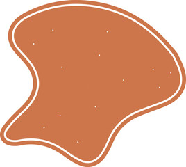 Abstract doodle shape decorative element