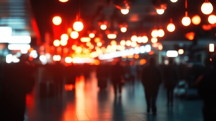 Blurred city night scene