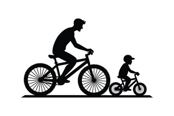 Obraz premium Heartwarming Father and Child Silhouette