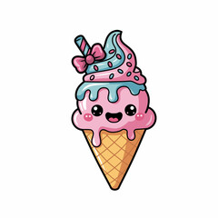 ice cream vector illustration