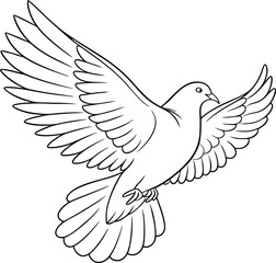 dove of peace vector illustration