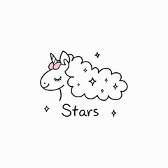 vector illustration of a cloud