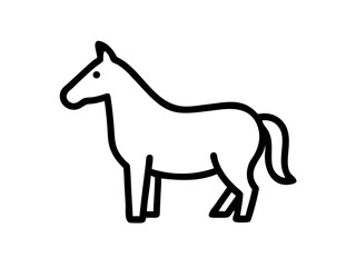 horse on transparent background for web and graphic design