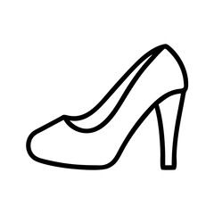 high heel on transparent background for web and graphic design