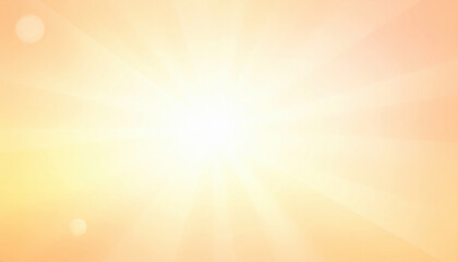 Obraz premium Bright and Warm Sunburst Background with Soft Orange Tones