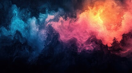 Fototapeta premium Abstract smoke swirls in vibrant colors (7)
