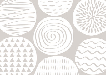 北欧風丸柄パターン