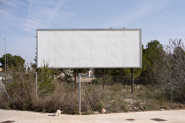 Blank billboard
