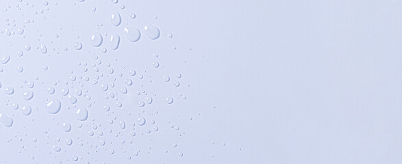 The texture of cosmetic micellar water or moisturizing toner. Copy space