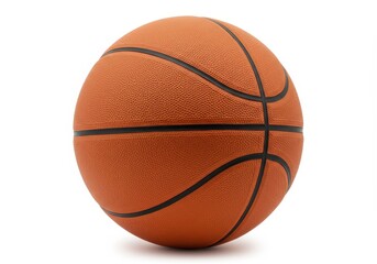 Professional Orange Basketball Game Ball Sport Equipment Photography Studio Shot white image round