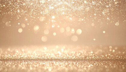 Glimmering Gold Glitter with Soft Bokeh Background for Events