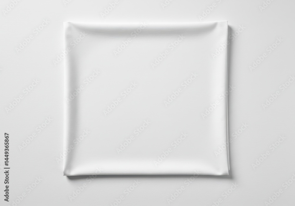 Poster white fabric texture minimalist clean simple elegant background design mockup studio soft fold pure