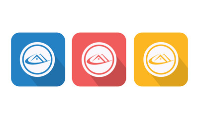 Home and Property Logo Variants – Flat Real Estate Symbols