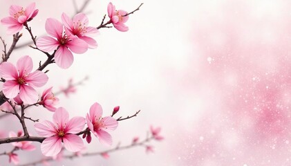 Fototapeta premium Subtle watercolor-style sakura pattern, soft pastel hues, watercolor, design