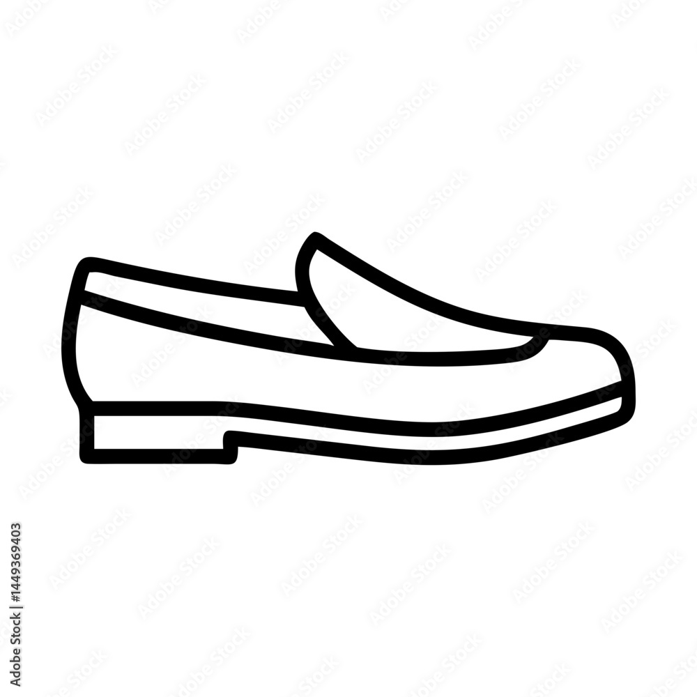 Poster loafers on transparent background for web and graphic design