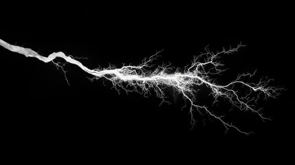 Naklejka premium Abstract Lightning Bolt: A Stunning Display of Electrical Energy
