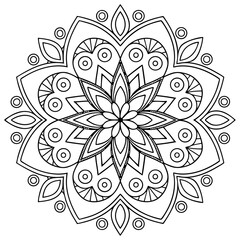 Hand-drawn mandala designs are circular, symmetrical patterns made with detailed lines and shapes, symbolizing harmony, balance, and inner peace. Each design is unique and artistically expressive.
