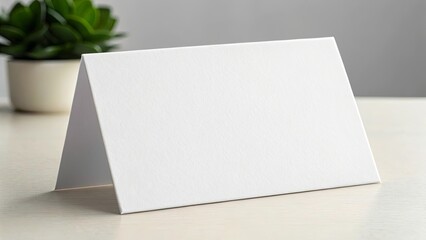 Table Card Horizontal. Mockup.