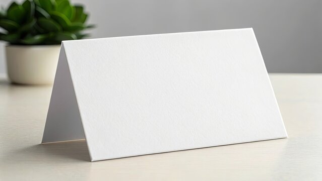 Table Card Horizontal. Mockup.