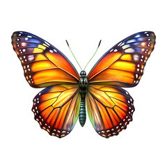 Obraz premium Beautiful Orange Butterfly Image: High-Resolution Nature Photography
