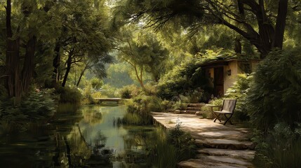 Fototapeta premium This secret escape offers peace and tranquility away from the crowds