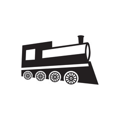 Vector design of a train in side view