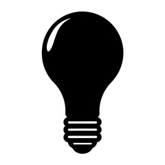 Obraz premium Simple flat vector icon illustration of an incandescent light bulb idea