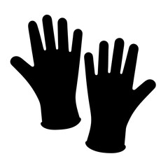 Obraz premium Pair of Black Gloves Ready for Work or Protection Against the Elements