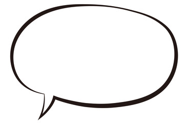 Naklejka premium シンプルなふきだし