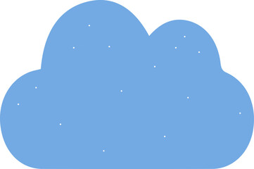cloud shape icon. Vector decoration element.
