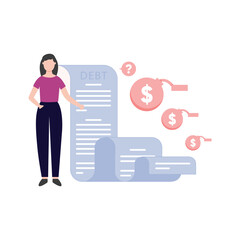 Liability Vector illustration which can easily modify or edit