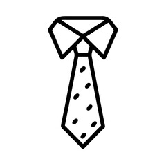 necktie on transparent background for web and graphic design