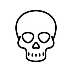 skull on transparent background for web and graphic design
